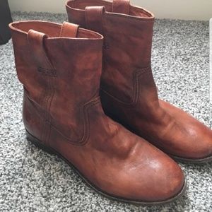 Frye Anna Cognac Shortie Boot